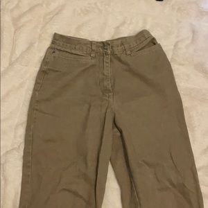 Tan Khakis High Waist
